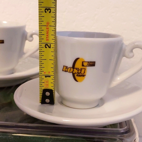 Losa Cafe Italy Espresso Set White Porcelain - Picture 5 of 8